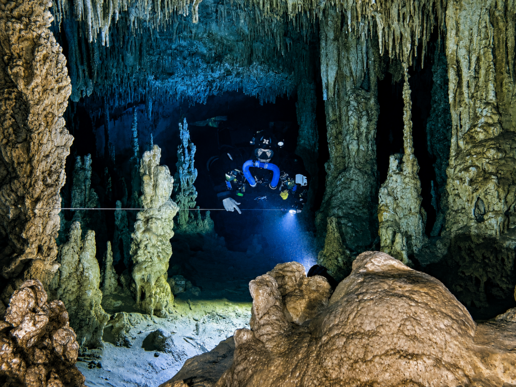 Séjour de plongée souterraine de 3 jours dans les cénotes du Yucatán