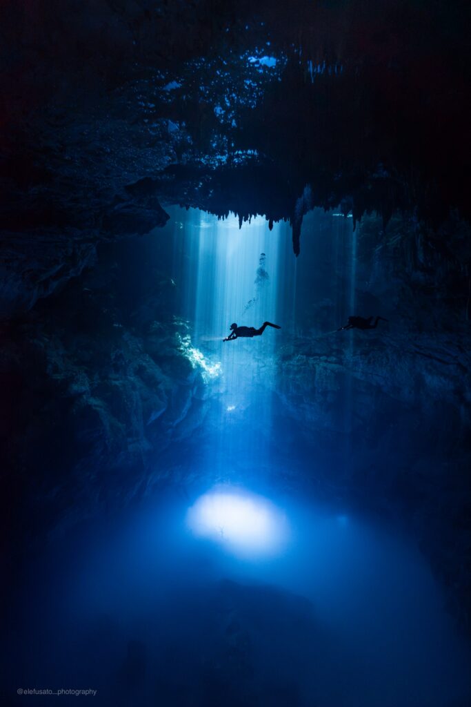 CENOTE EL PIT HALOCLINE EXPLORERS (PHOTO BY ELEFUSATO PHOTOGRAPHY) CENOTE EL PIT HALOCLINE EXPLORERS (PHOTO BY ELEFUSATO PHOTOGRAPHY)