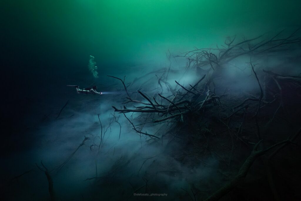 Cenote yaakun et son spéctaculaire nuage