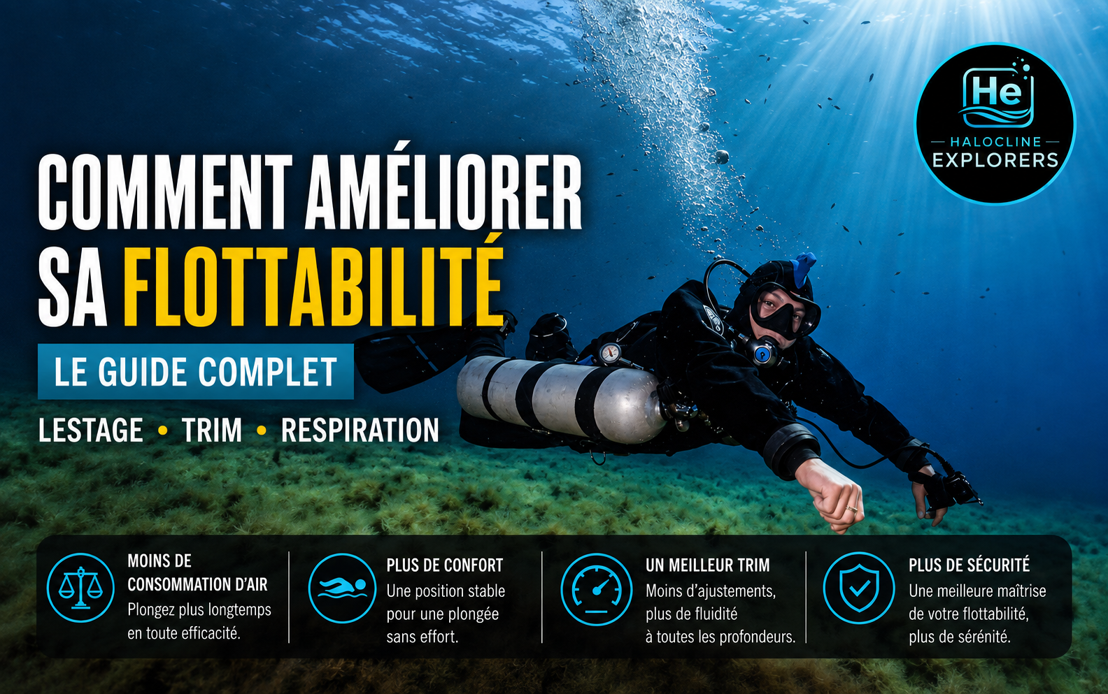 Comment améliorer sa flottabilité en plongée : le guide complet du lestage, du trim, de la respiration et du choix du matériel comment améliorer sa flottabilité