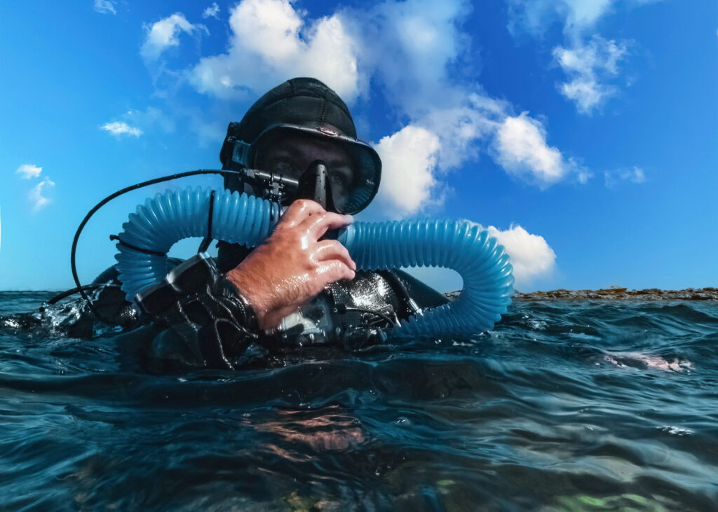 CCR Advanced recreational trimix diver Halocline Explores