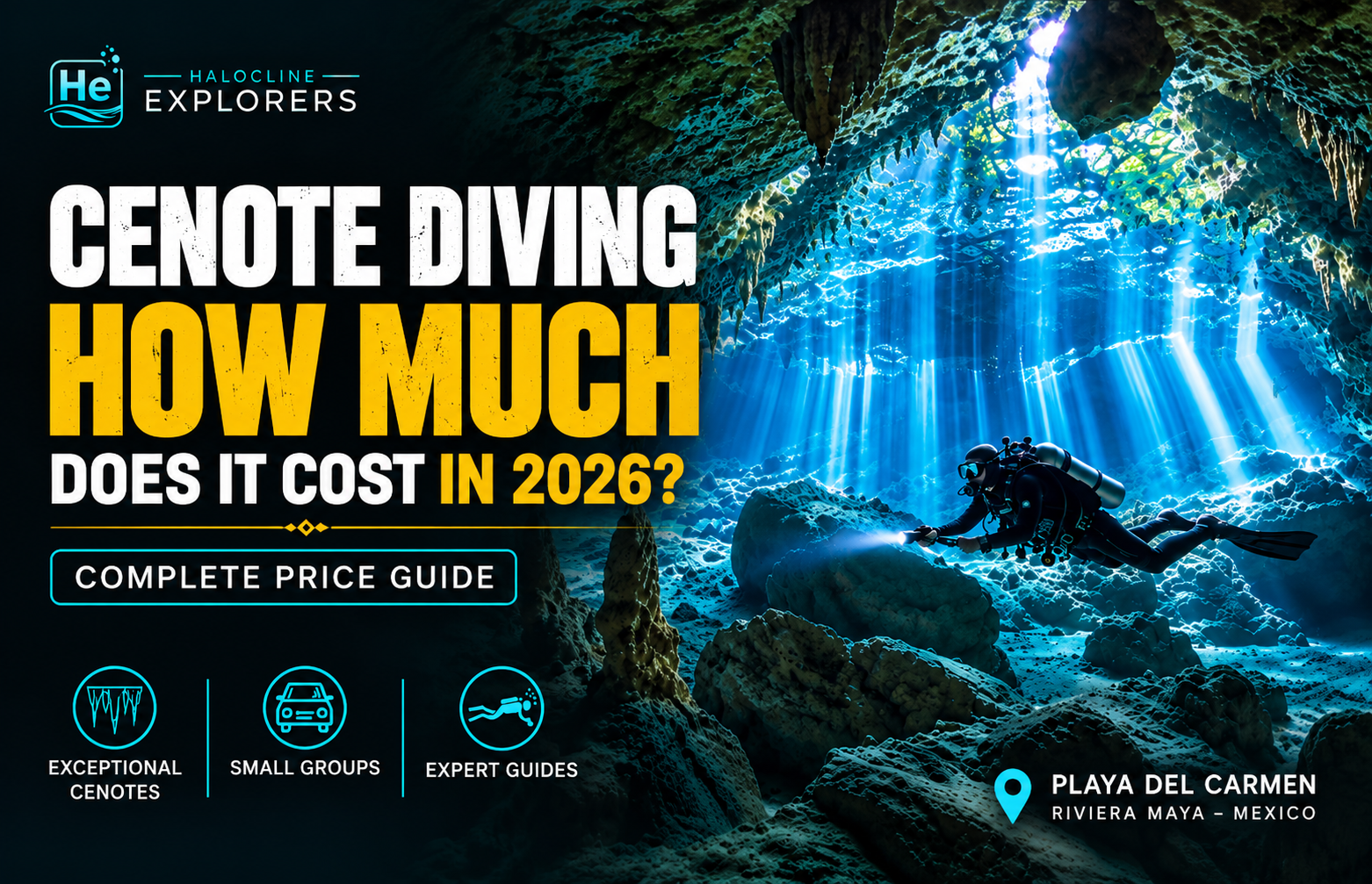how much cost cenote diving halocline explorers