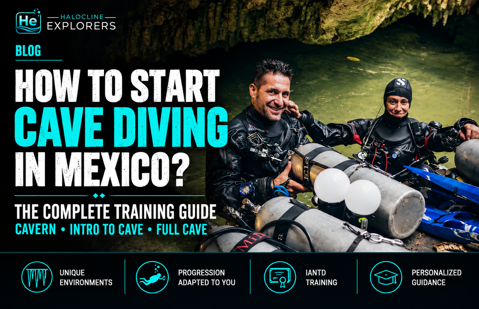 how to start cave diving in mexico halocline explorers